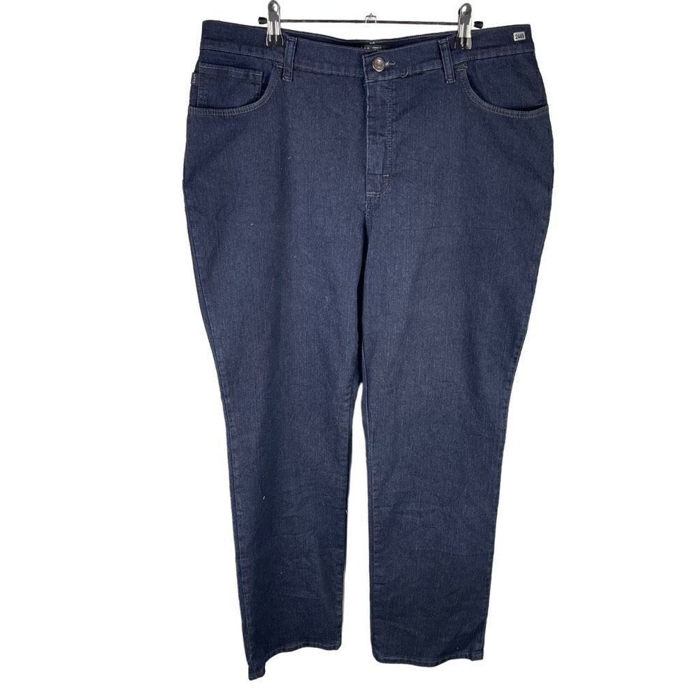 Lee Straight Jeans 16 Medium Women’s Dark Wash Pre-Owned [#2449]